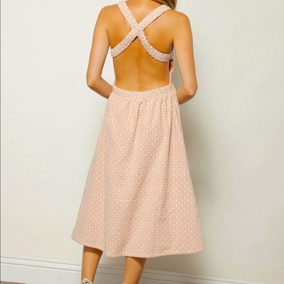 NWT Linen and Dot sundress XS, stunning back and perfect for the beach - Picture 2 of 7